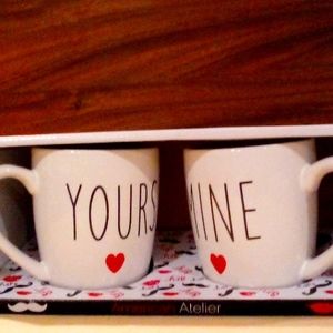 American Atelier Valentine's Mugs Brand New in Box